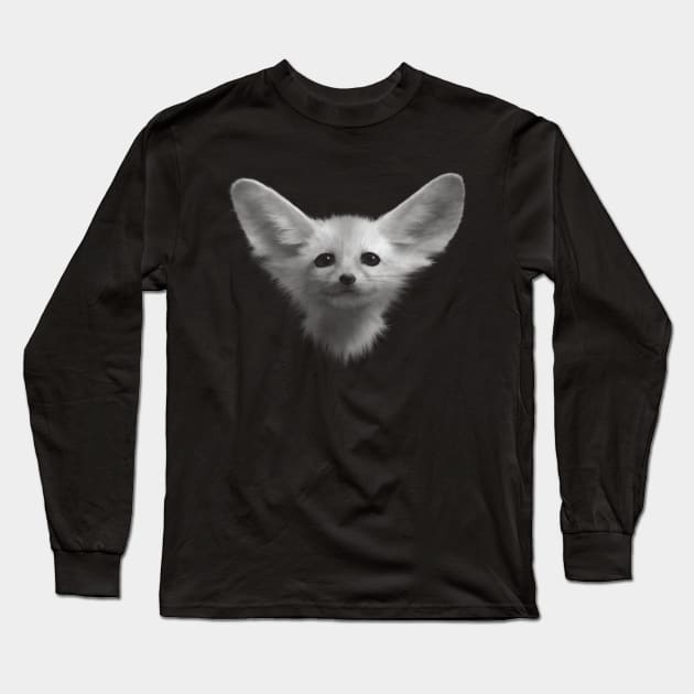 Fennec Fox Long Sleeve T-Shirt by garethrowson